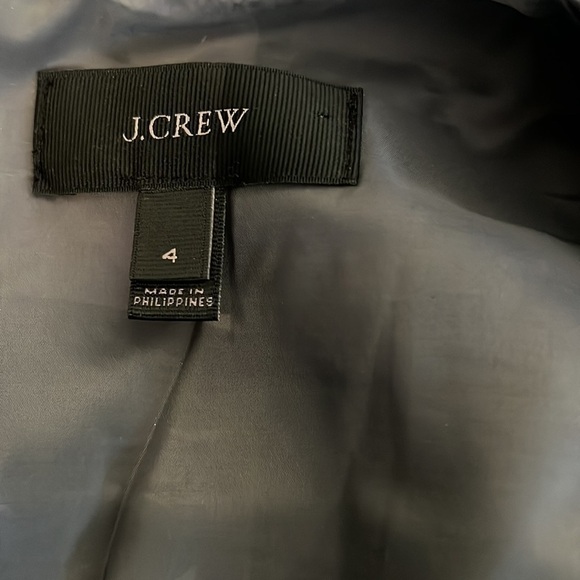 NWOT J. Crew Gray Wool Herringbone Sheath Dress Size 4 - Picture 9 of 11